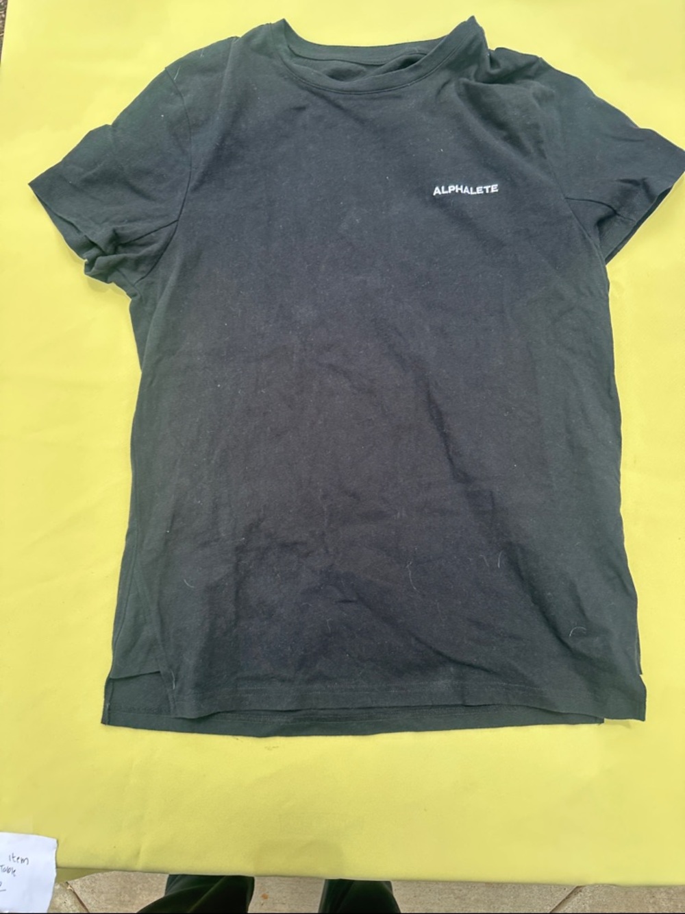 Alphalete Men's Black Short Sleeve Crew Tee